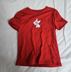 Red Girl's Target Bullseye T-Shirt Used - see description